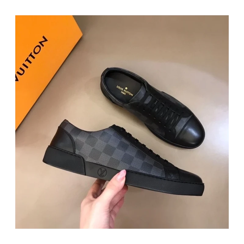 Louis Vuitton Damier Graphite Match-Up Sneaker 1A7WFR cheap wholesale Louis Vuitton Shoes