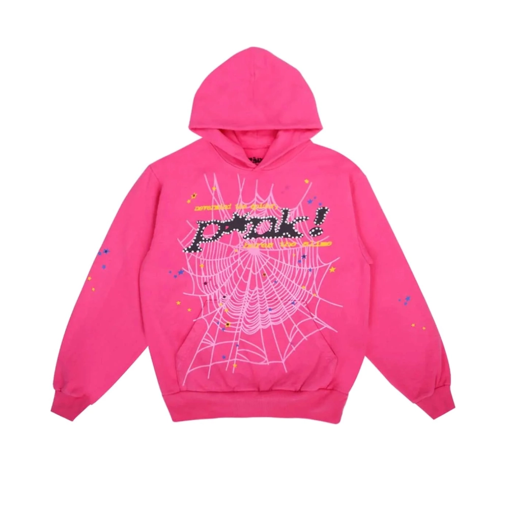 Dark Pink Spider Hoodie,Sp5der Hoodie,HOODIE,APPAREL