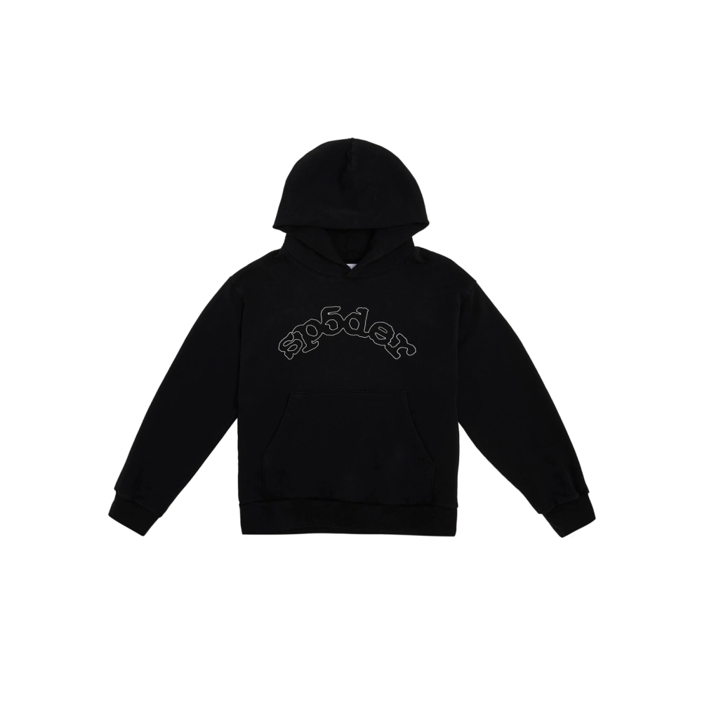 Sp5der OG Logo Hoodie Black,Sp5der Hoodie,HOODIE,APPAREL