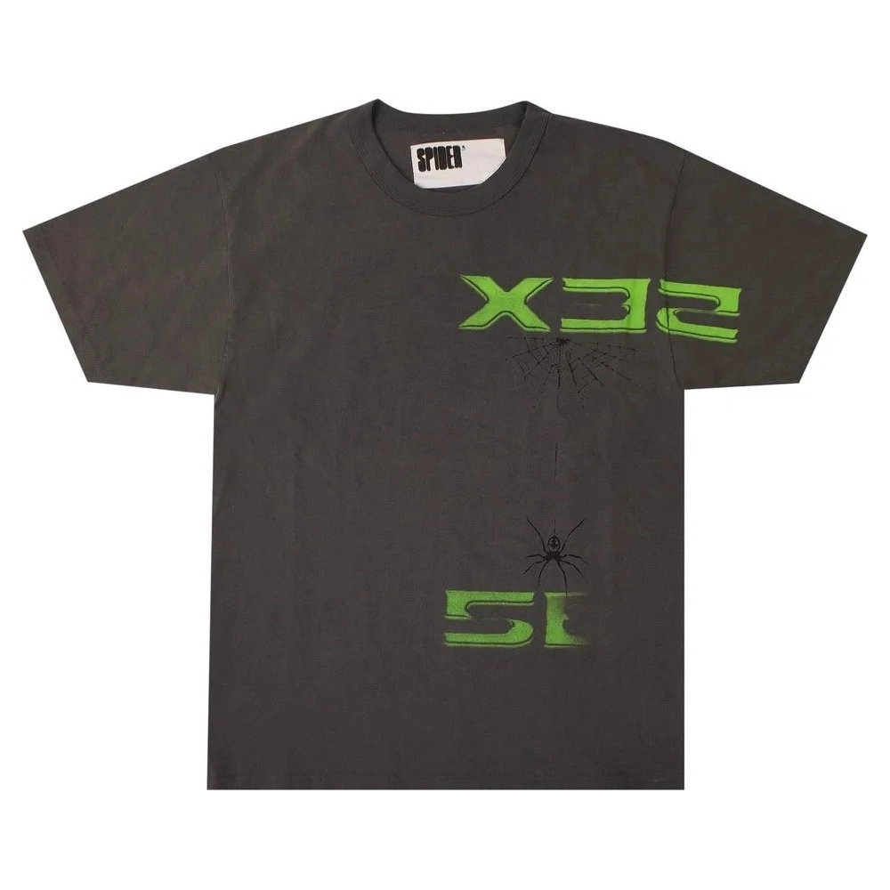 Sp5der Logo T-Shirt Black,Sp5der T-shirt,T-SHIRT,APPAREL