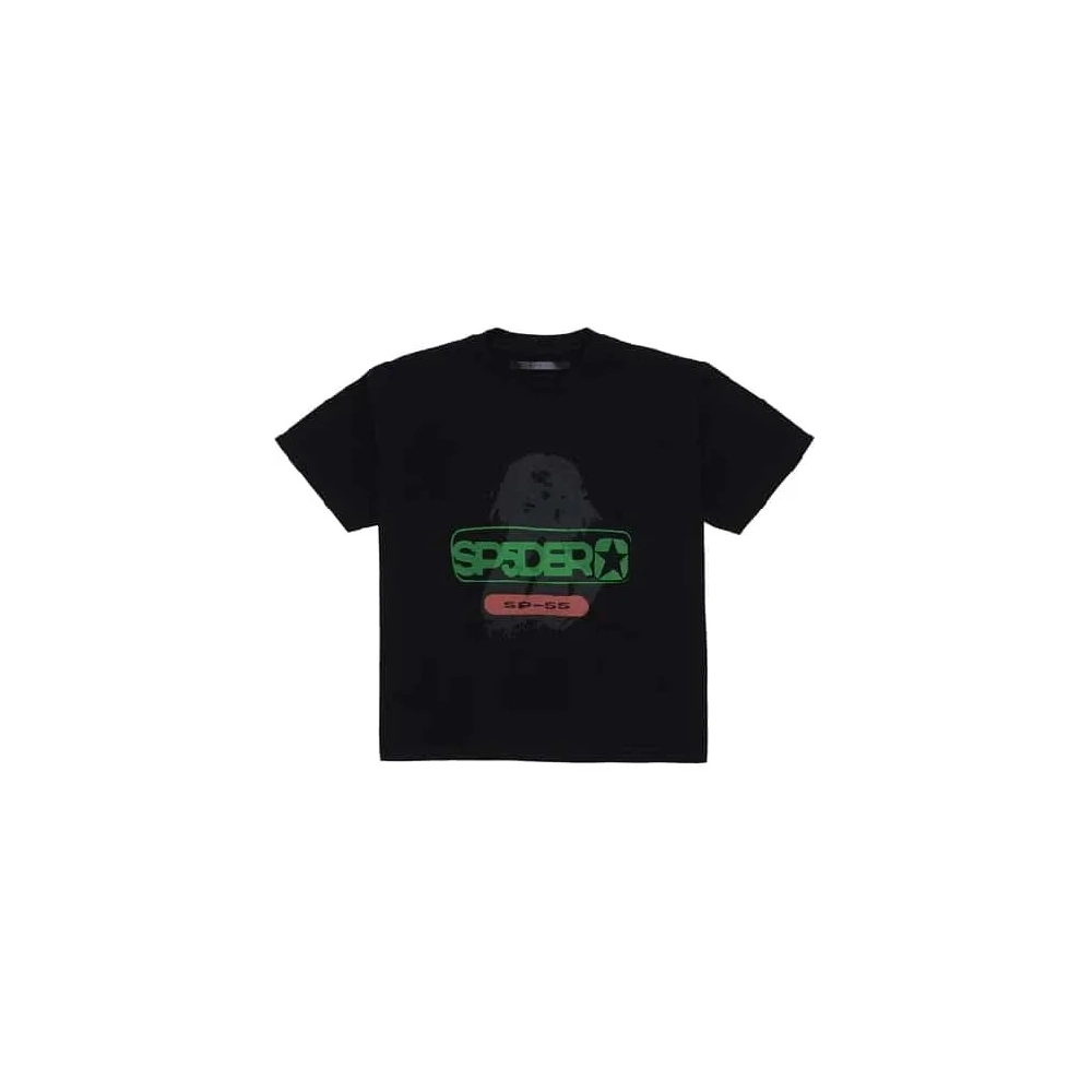 Oversized Reunion Black Sp5der T-shirt,Sp5der T-shirt,T-SHIRT,APPAREL