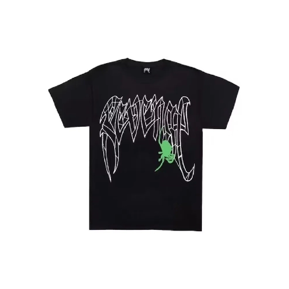 Revenge Spider T-Shirt Black/Green,Sp5der T-shirt,T-SHIRT,APPAREL