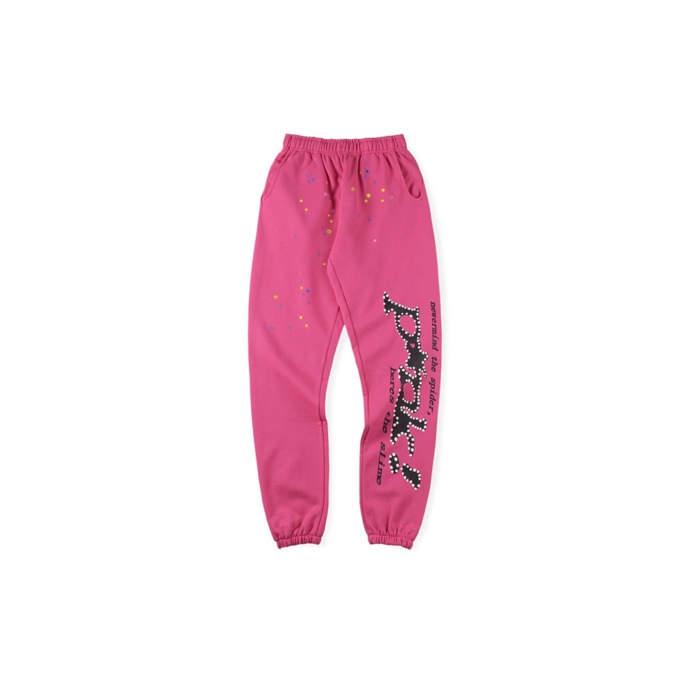 P*nk! Dark Pink Sp5der Sweatpant,Sp5der Sweatpants,CASUAL PANTS,APPAREL