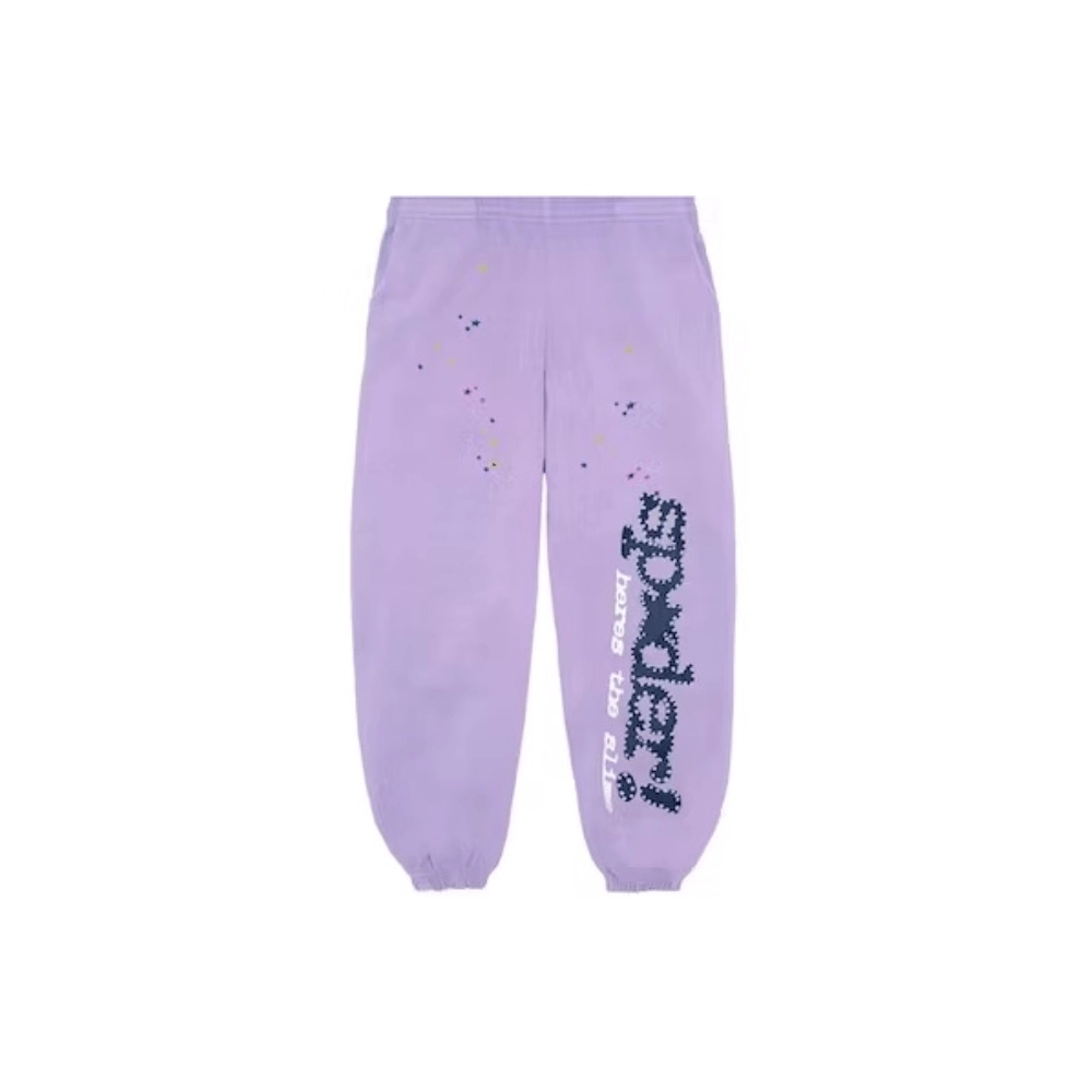 Sp5der Acai Sweatpant Purple,Sp5der Sweatpants,CASUAL PANTS,APPAREL