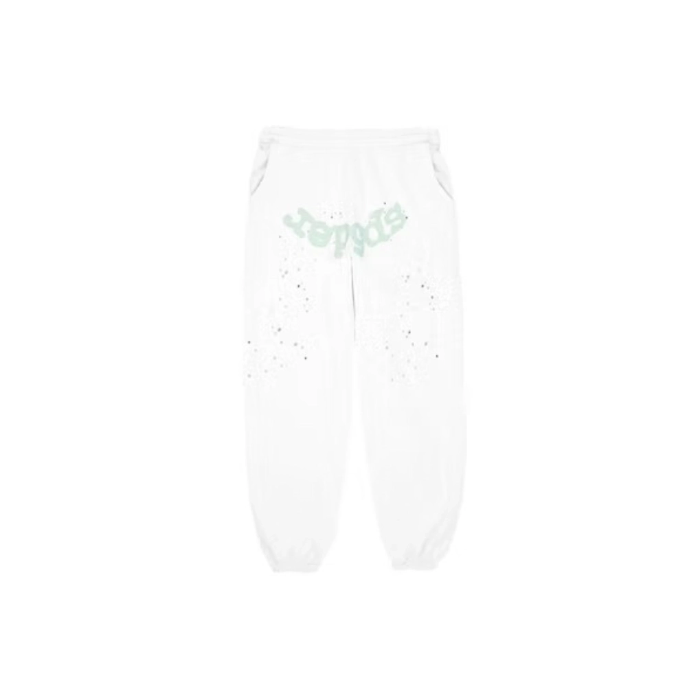 Sp5der Adult Sweatpants Egg Shell,Sp5der Sweatpants,CASUAL PANTS,APPAREL