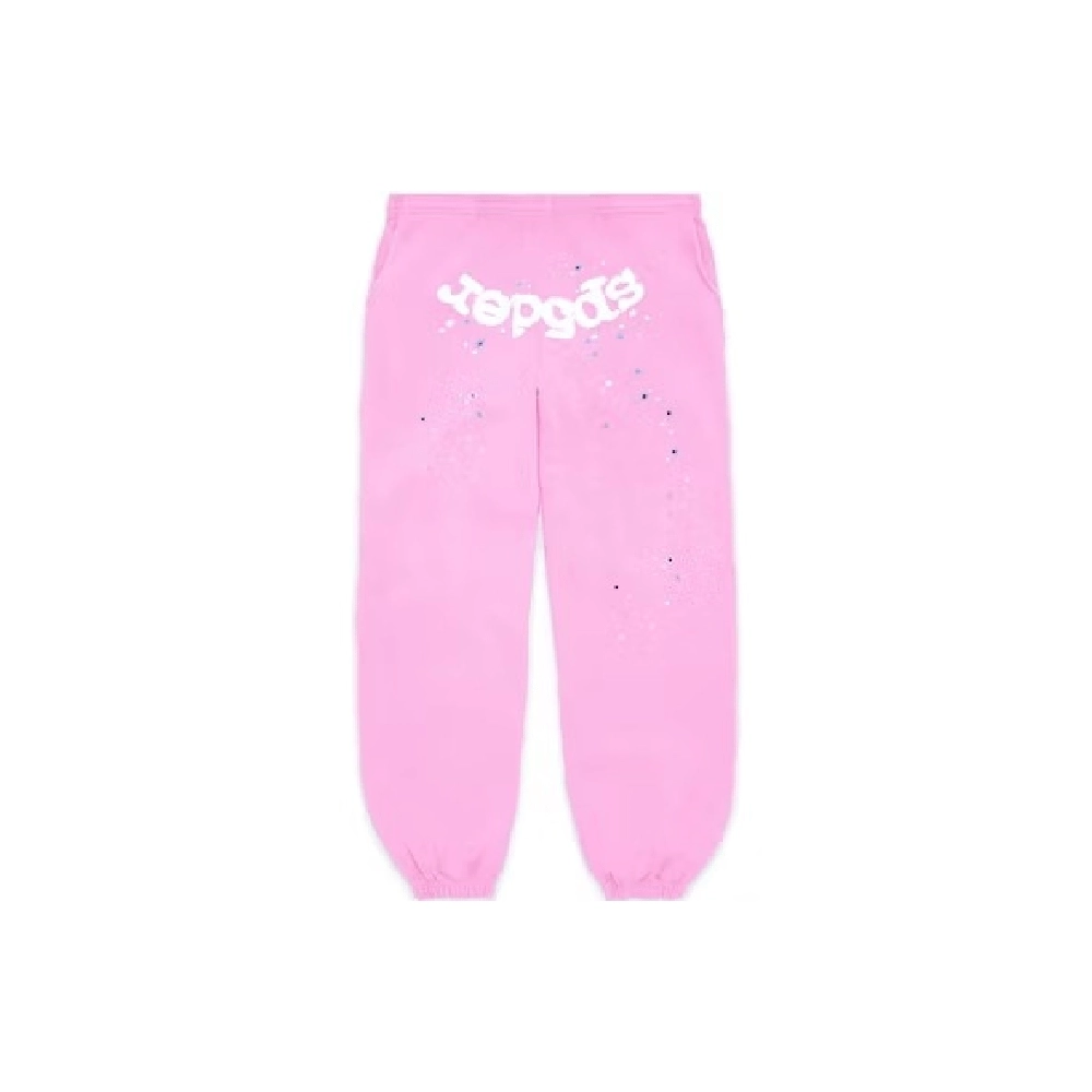 Sp5der Atlanta Sweatpants Pink,Sp5der Sweatpants,CASUAL PANTS,APPAREL