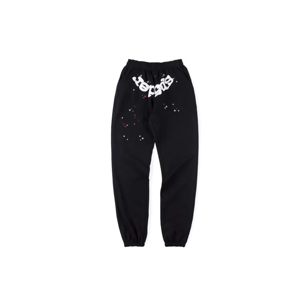 Websuit Black Sp5der Sweatpant,Sp5der Sweatpants,CASUAL PANTS,APPAREL