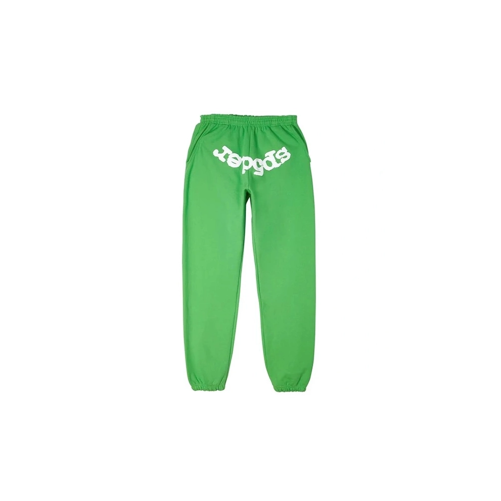 Green Sp5der Sweatpant,Sp5der Sweatpants,CASUAL PANTS,APPAREL