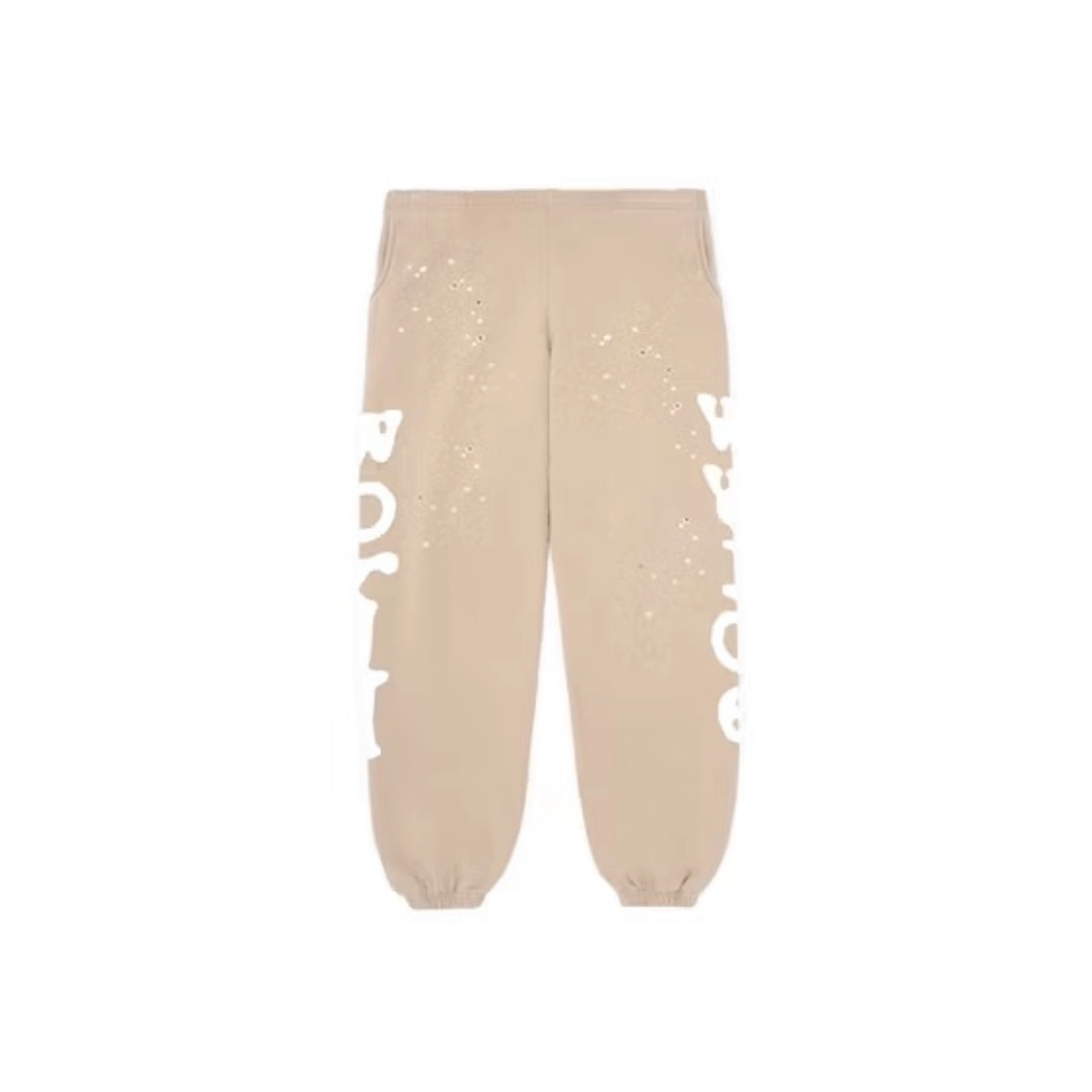 Sp5der Beluga Sweatpants Light Brown,Sp5der Sweatpants,CASUAL PANTS,APPAREL