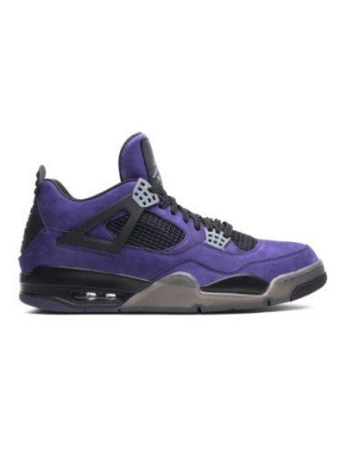 Travis Scott x Air Jordan 4 Retro Purple Suede Black Midsole,Air Jordan 4,AIR JORDAN